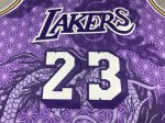 NBA 23 James Lakers The Year of the Loong Maillot Violet